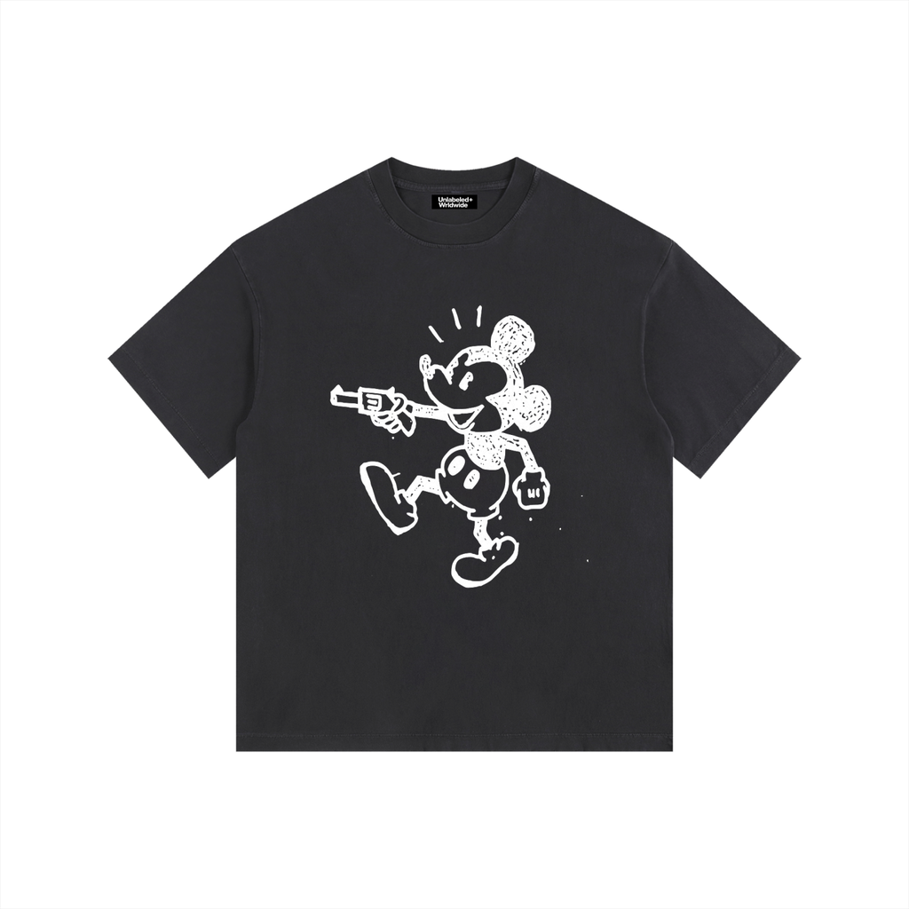 Vintage Washed Oversized Cotton Graphic T-Shirt