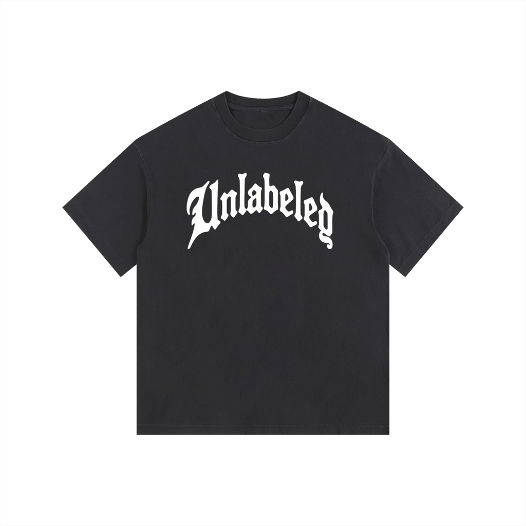 Vintage Washed Oversized Cotton Logo T-Shirt