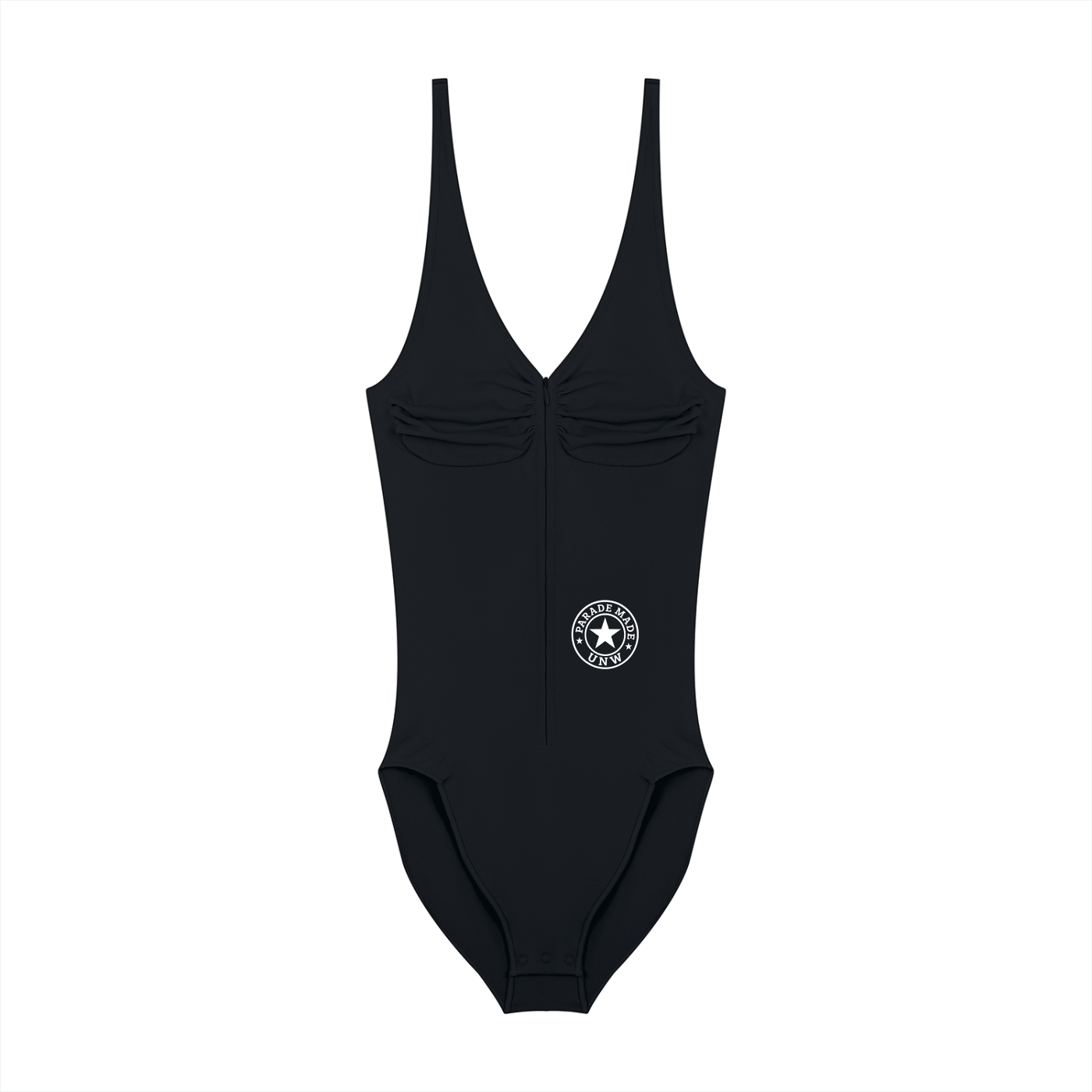 Women’s Full-Zip Ruched Bodysuit