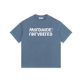 Vintage Washed Oversized Cotton Ambigram Logo T-Shirt
