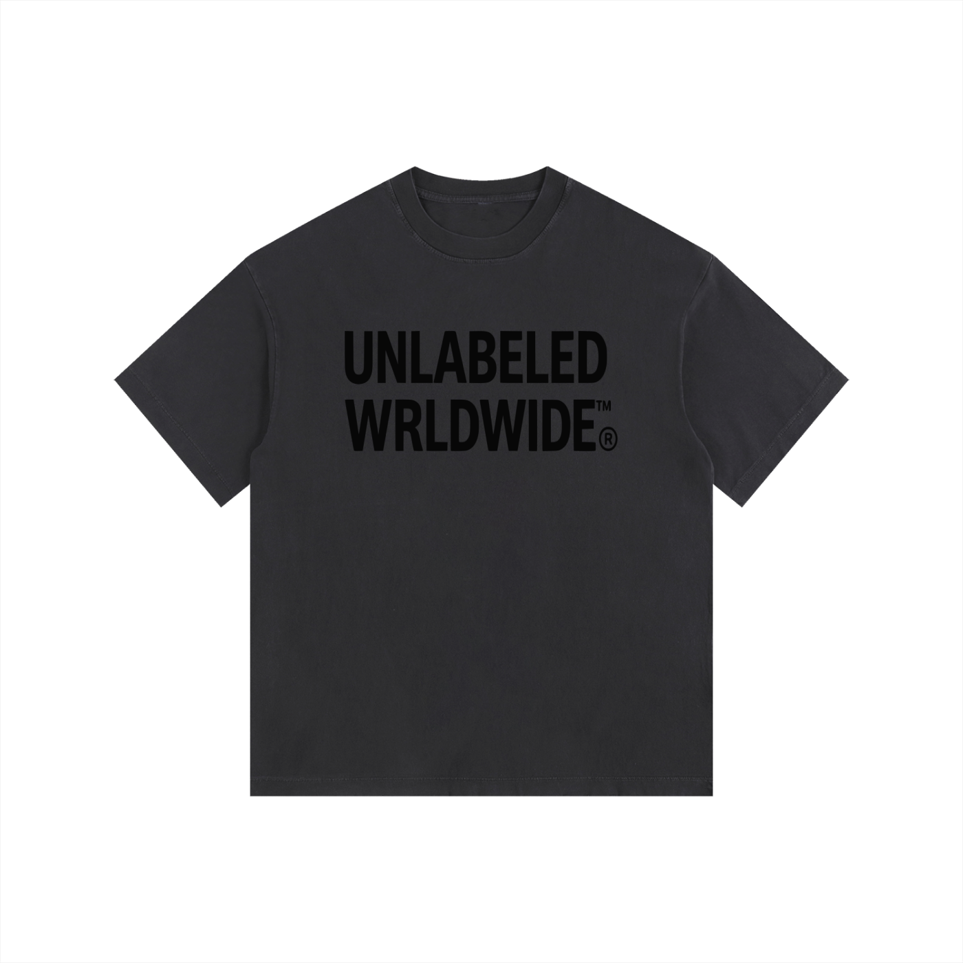 Vintage Washed Oversized Cotton Logo T-Shirt