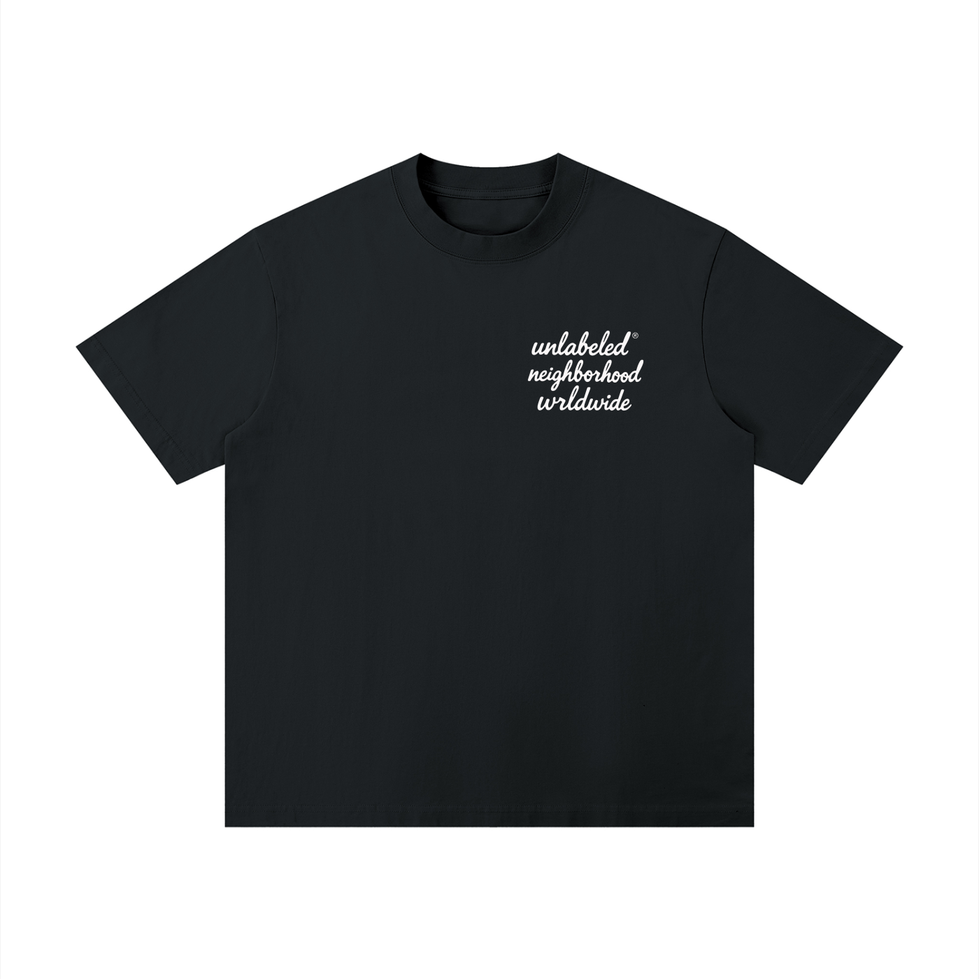 Unisex Loose Drop Shoulder Script LogoT-Shirt