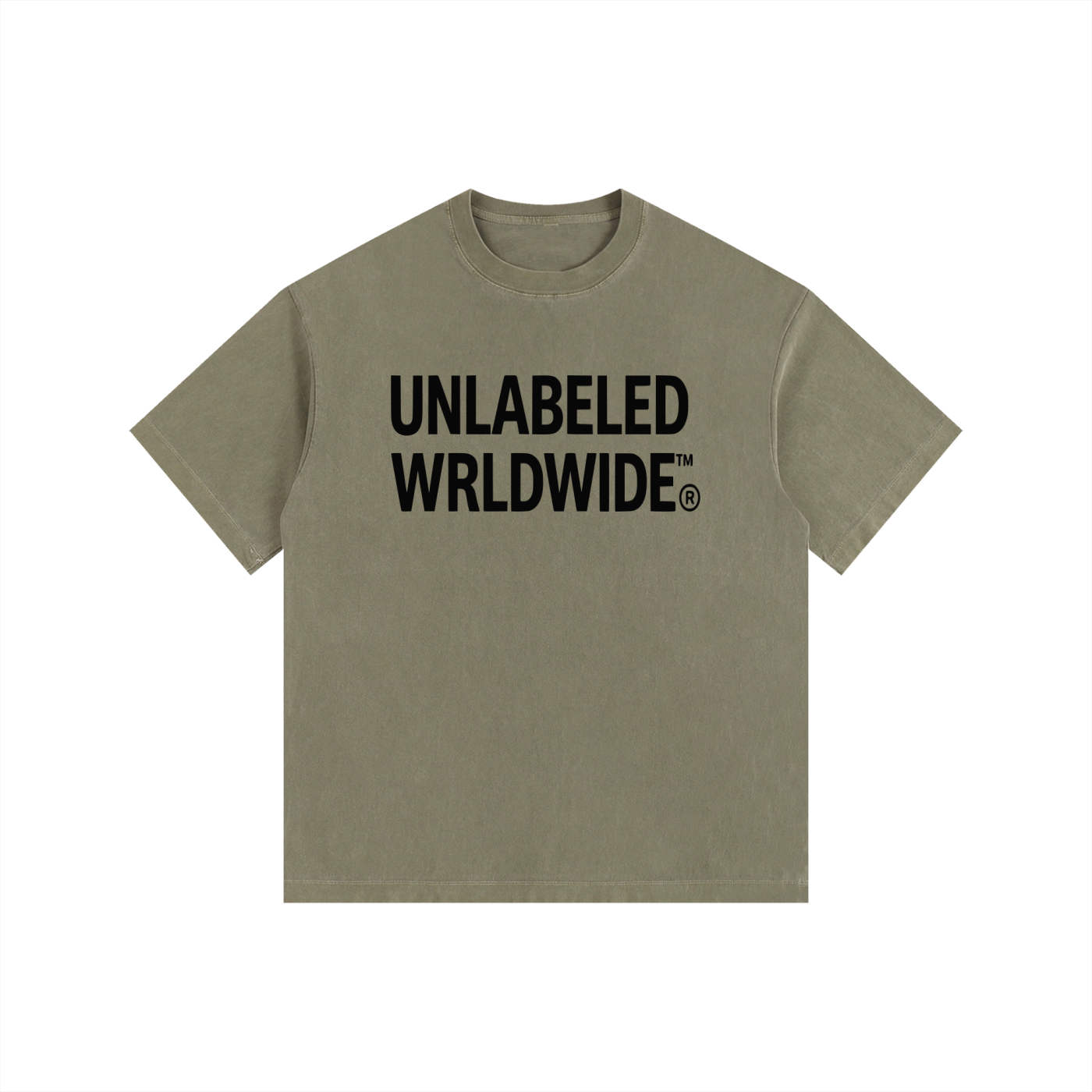 Vintage Washed Oversized Cotton Logo T-Shirt