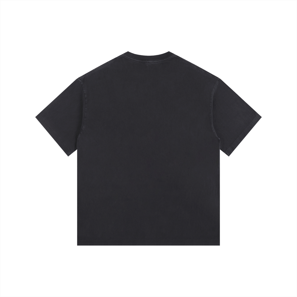 Vintage Washed Oversized Cotton Logo T-Shirt