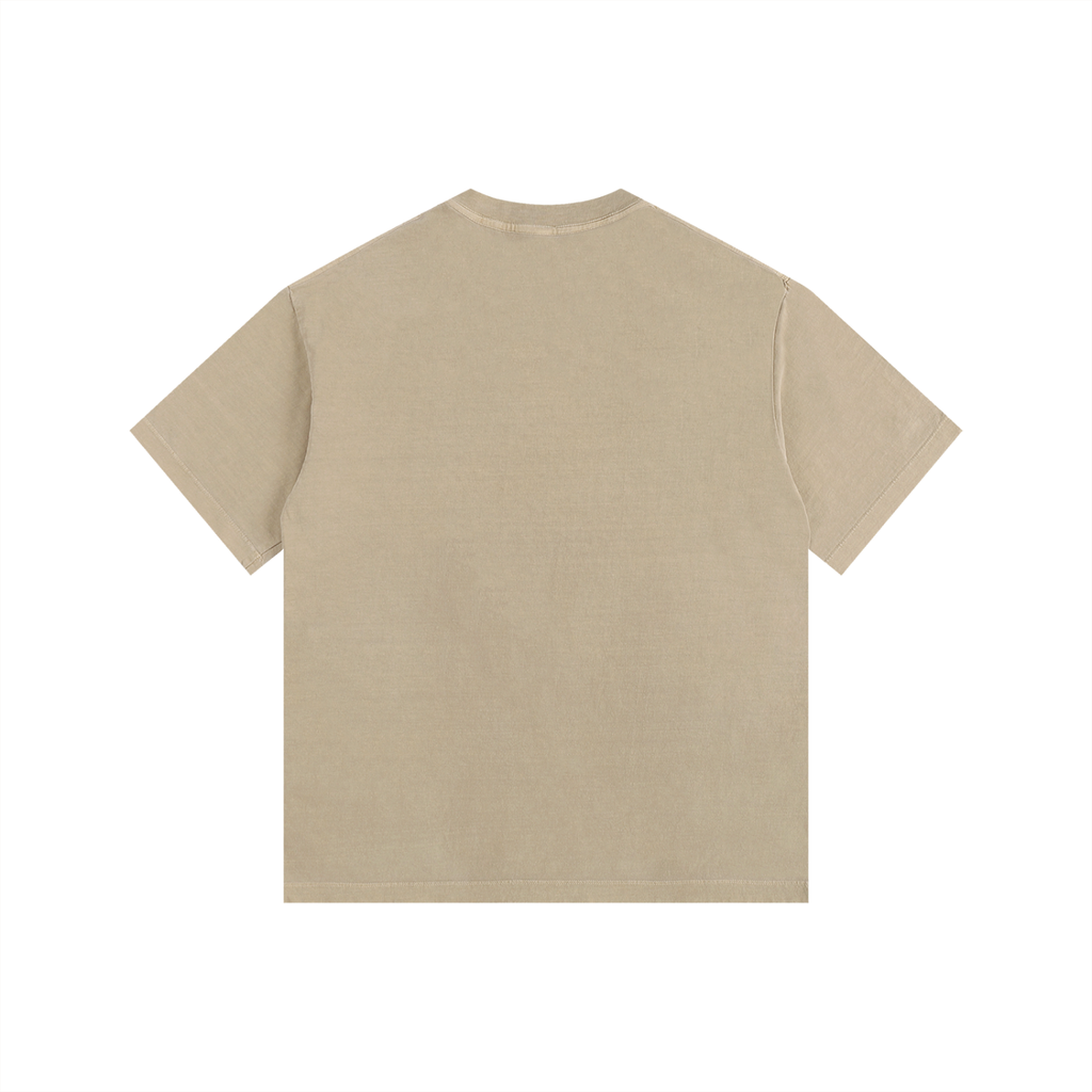 Vintage Washed Oversized Cotton Logo T-Shirt