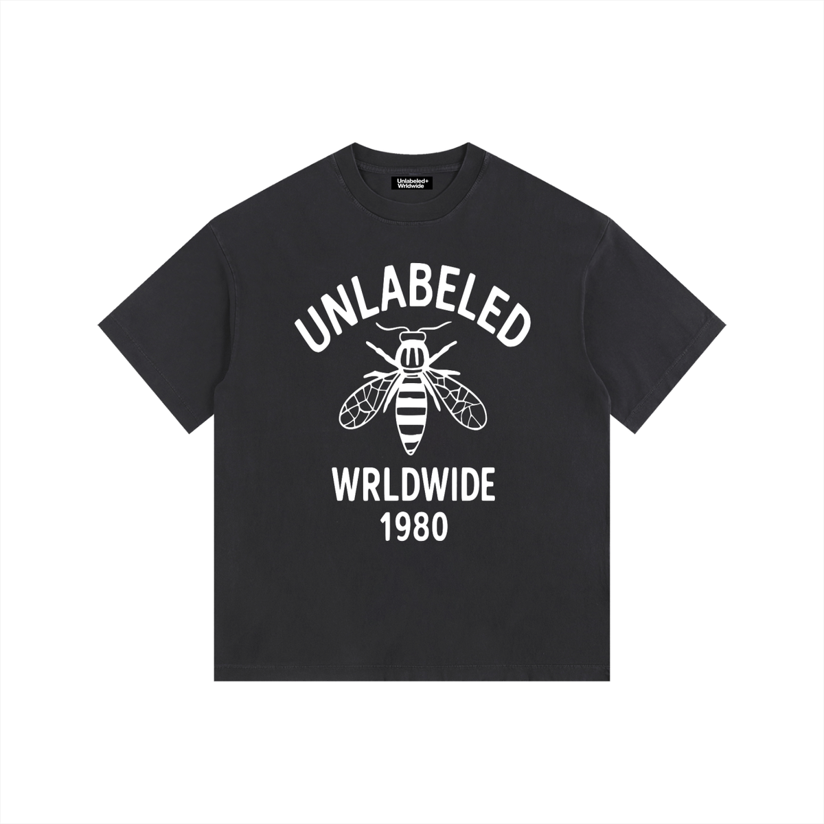 Vintage Washed Oversized Cotton Logo T-Shirt