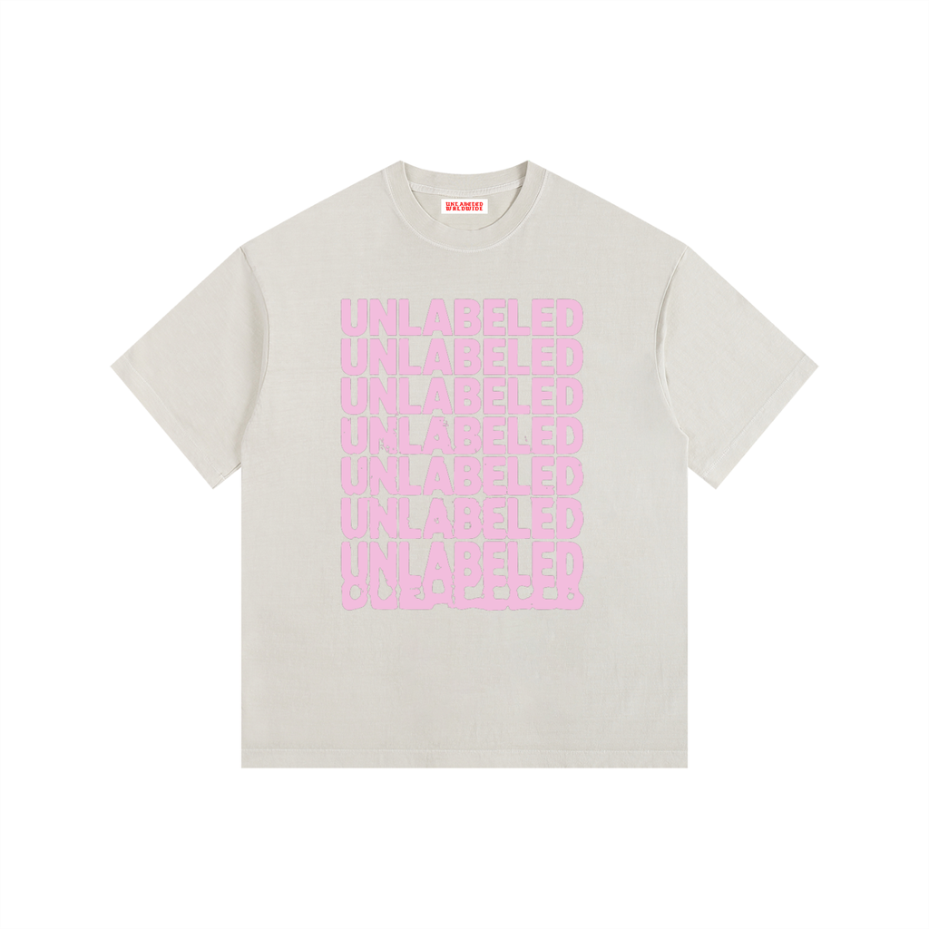 Vintage Washed Oversized Cotton Logo T-Shirt