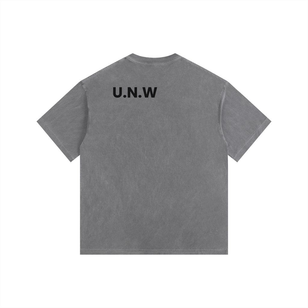 Vintage Washed Oversized Cotton Logo T-Shirt