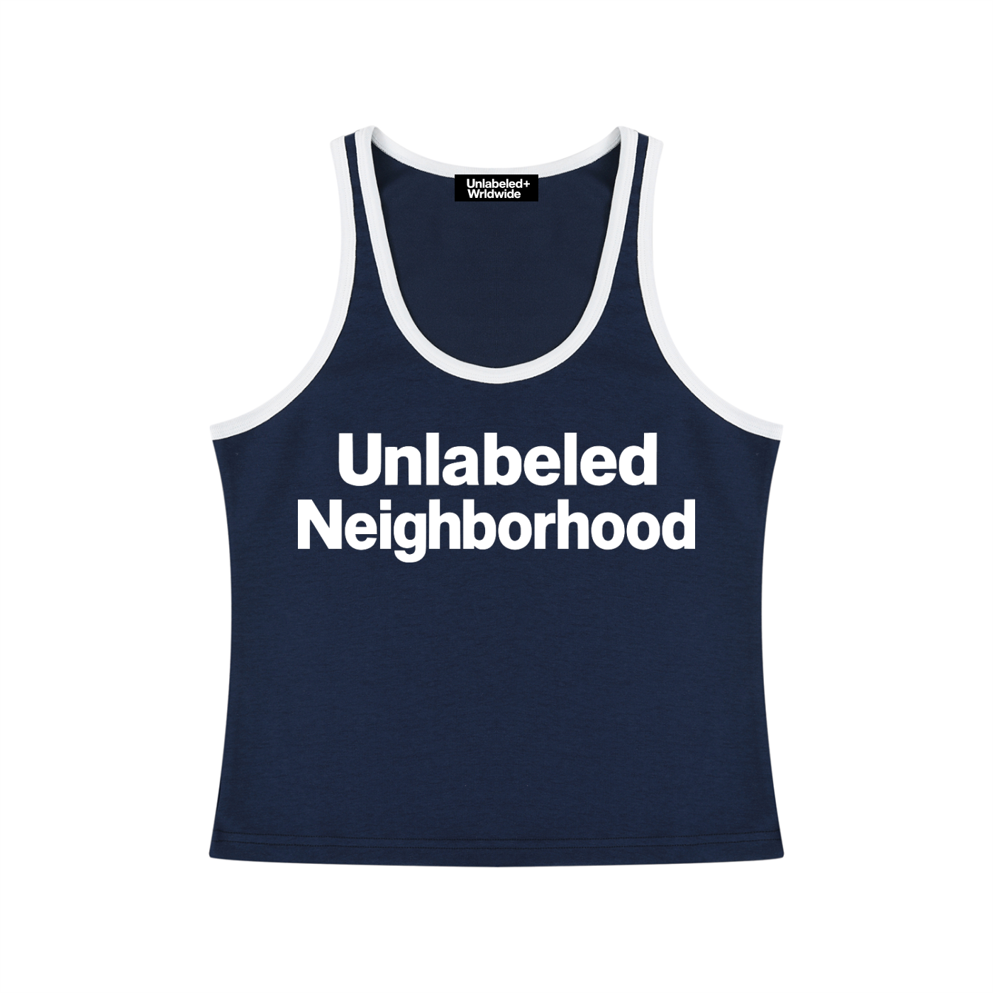 Women's Color Block Cropped Tank Top