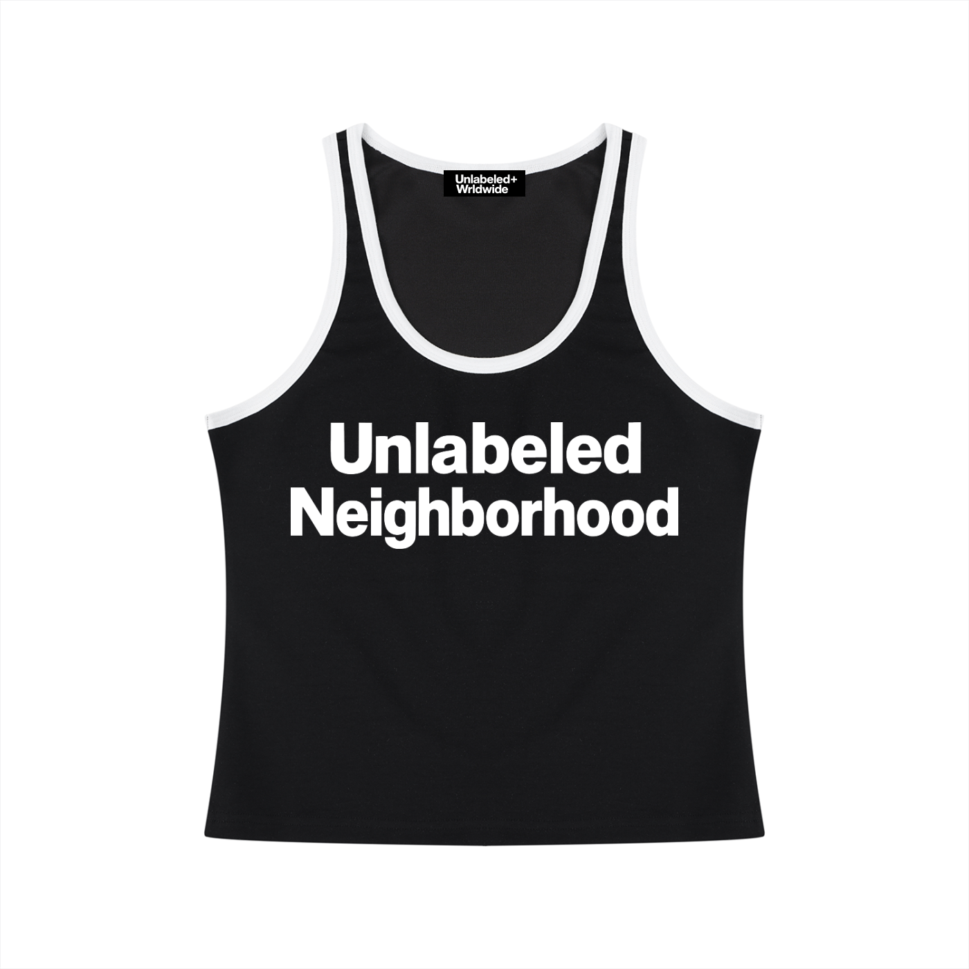 Women's Color Block Cropped Tank Top