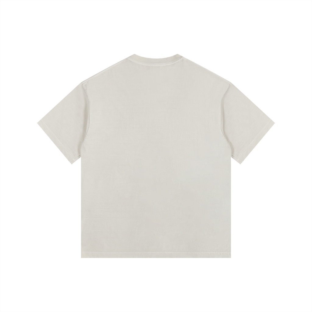 Vintage Washed Oversized Cotton Logo T-Shirt