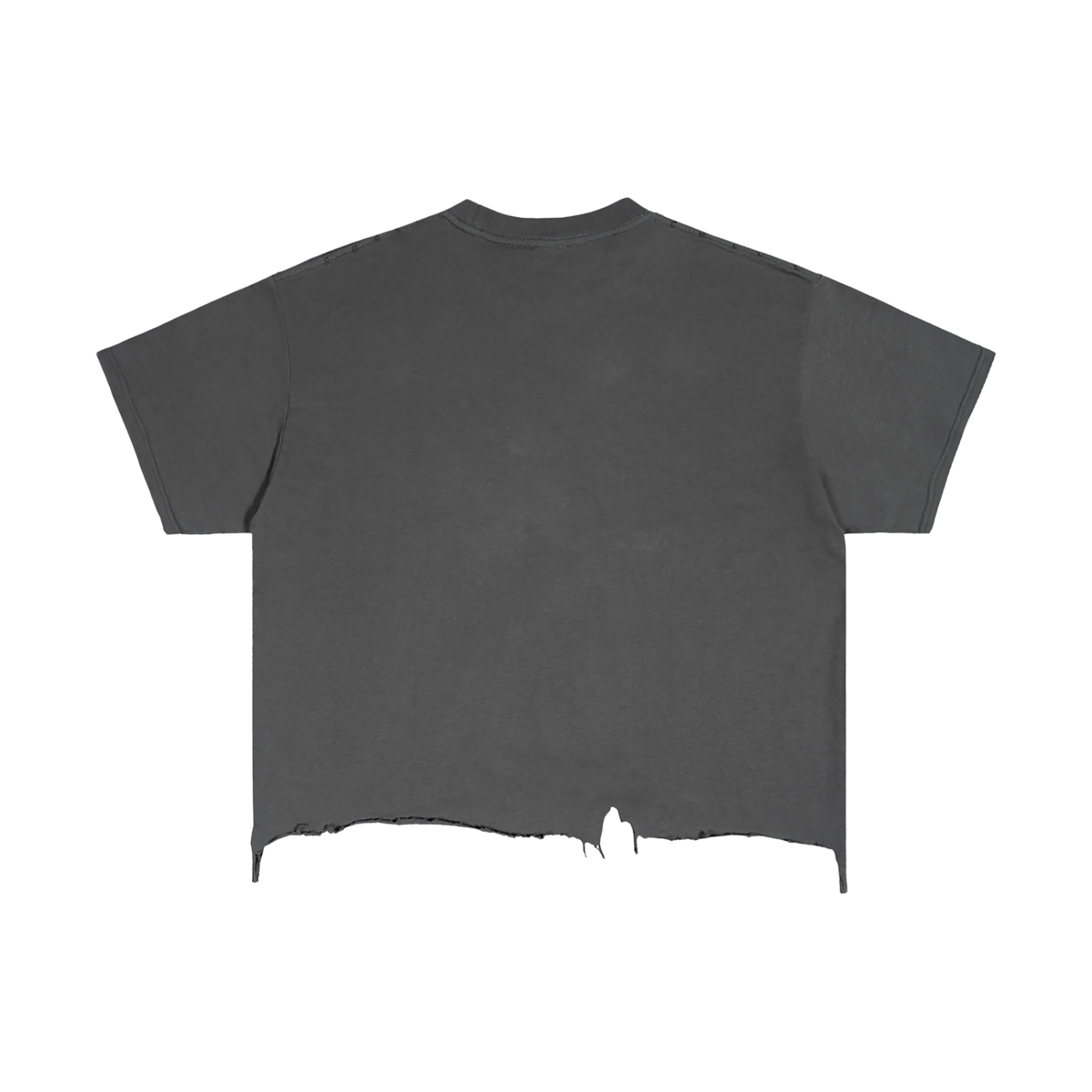 Vintage Wash Boxy Distressed Hem Graphic T-Shirt