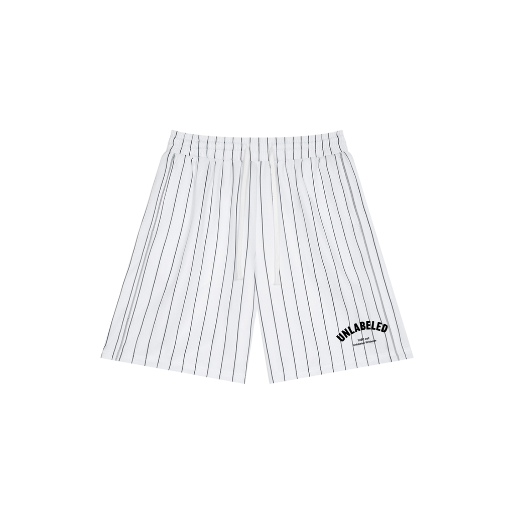 Unisex Striped Loose Fit Shorts
