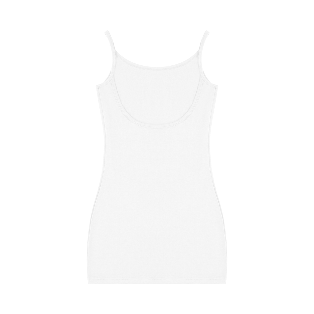 Women's Solid Tight Sleeveless Logo Dress