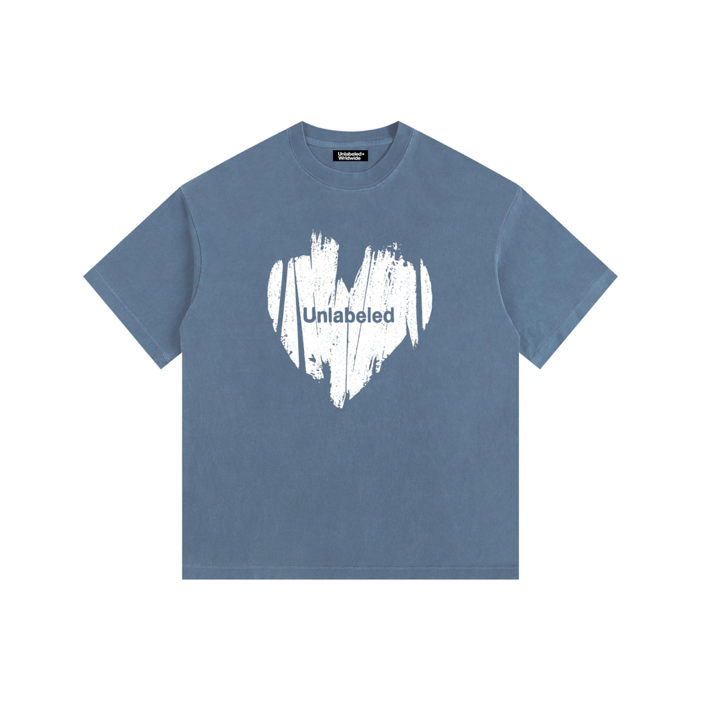 Vintage Washed Oversized Cotton Logo T-Shirt