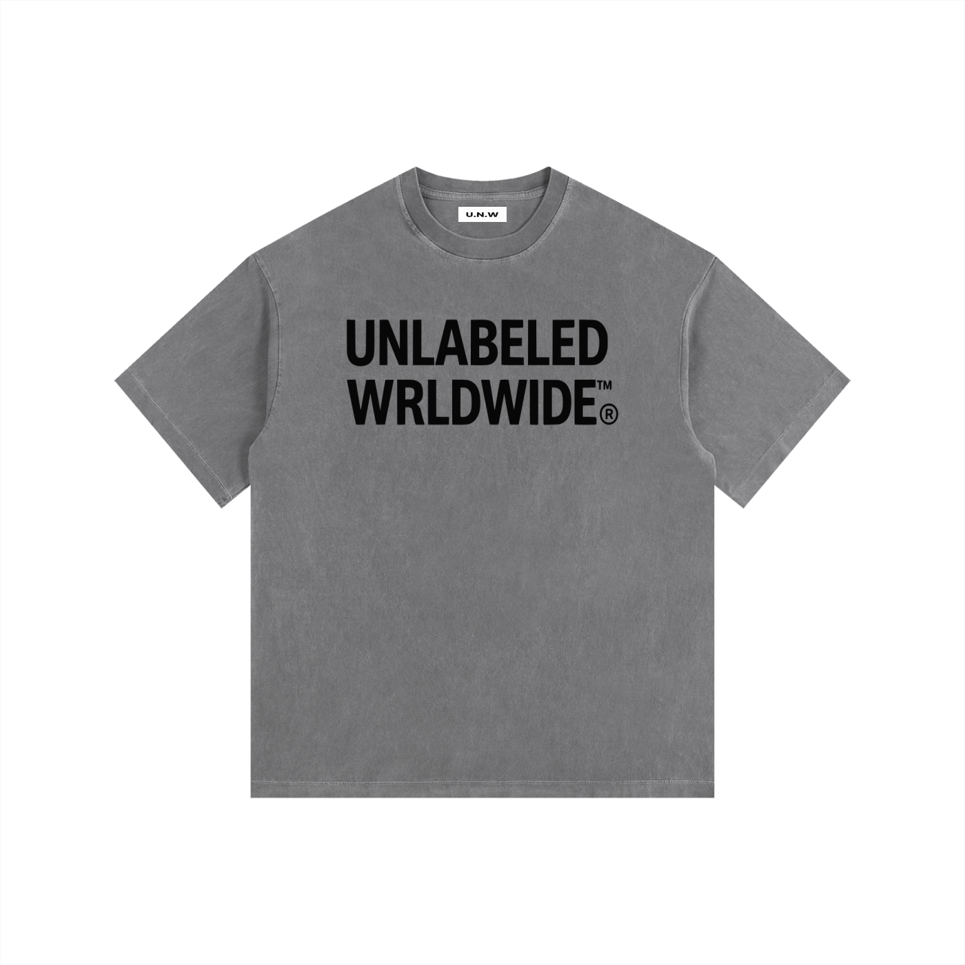 Vintage Washed Oversized Cotton Logo T-Shirt