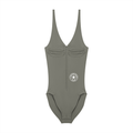 Women’s Full-Zip Ruched Bodysuit