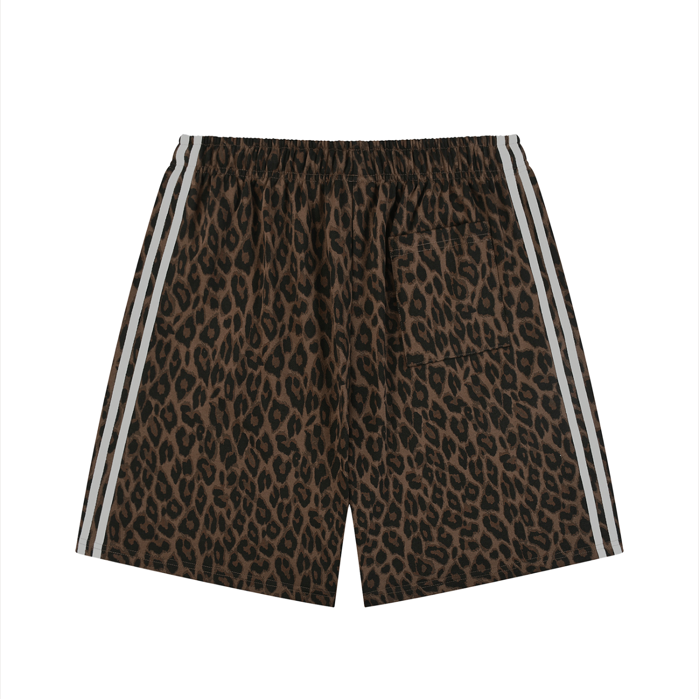 Unisex Heavyweight Leopard Logo Drawstring Shorts