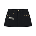 Women's Studded Denim Mini Skirt