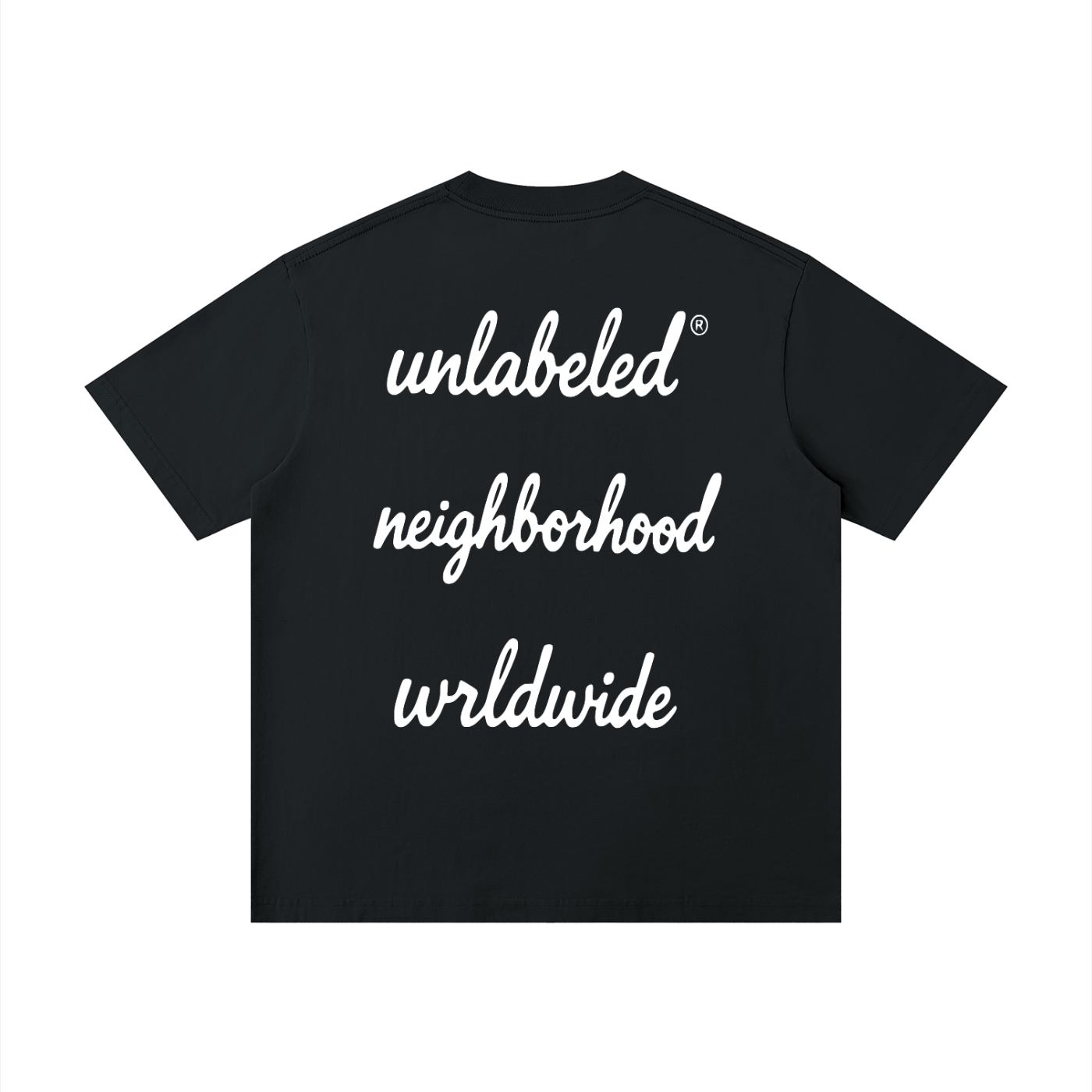 Unisex Loose Drop Shoulder Script LogoT-Shirt