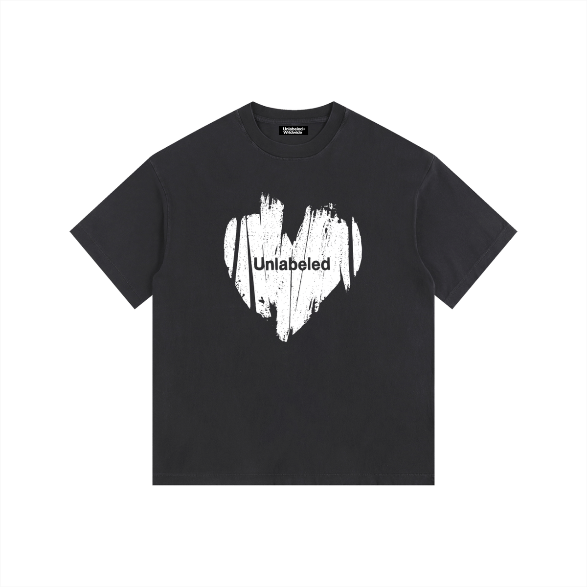 Vintage Washed Oversized Cotton Logo T-Shirt
