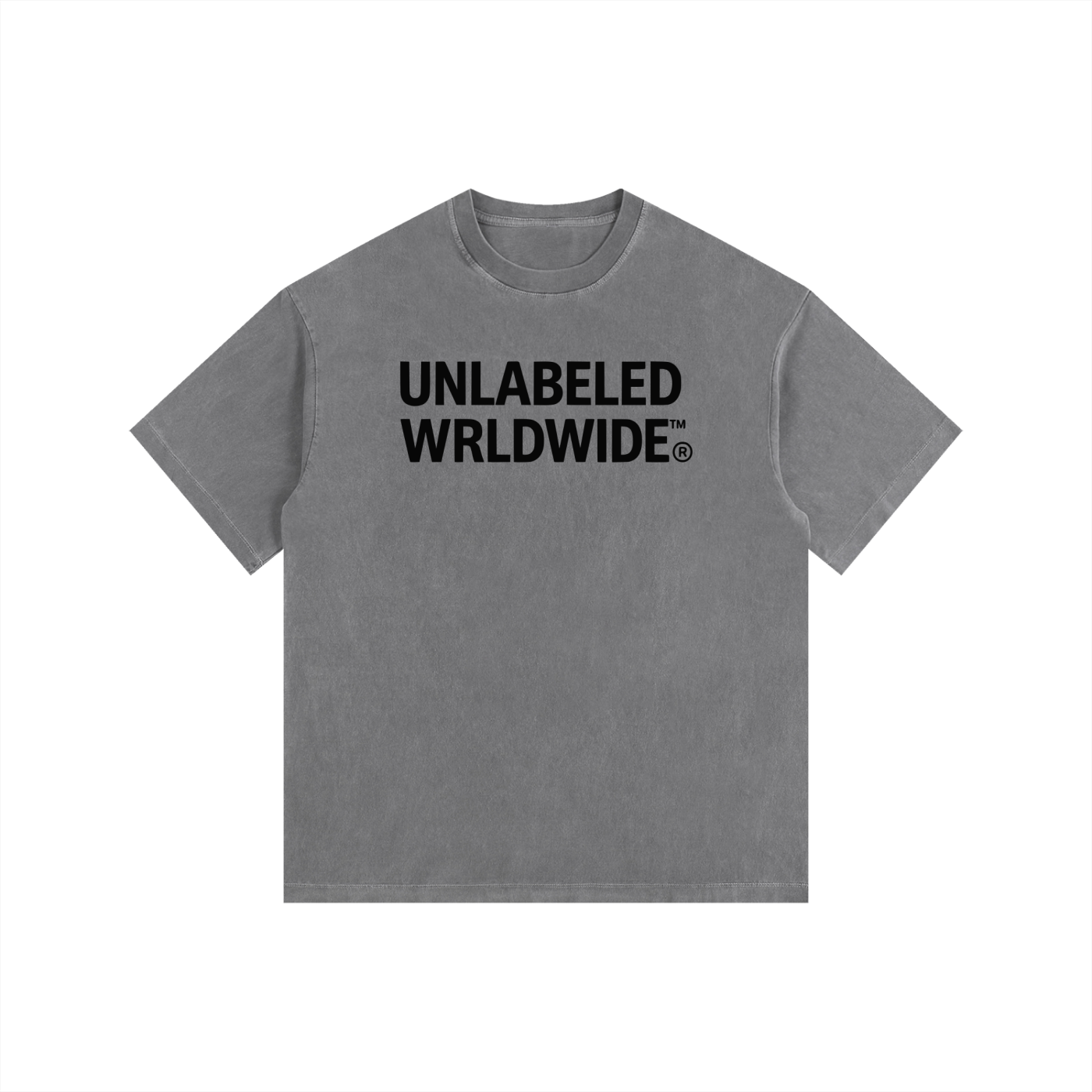 Vintage Washed Oversized Cotton Logo T-Shirt