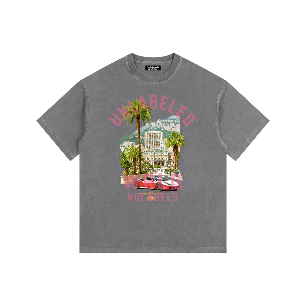 Vintage Washed Oversized Cotton Graphic T-Shirt