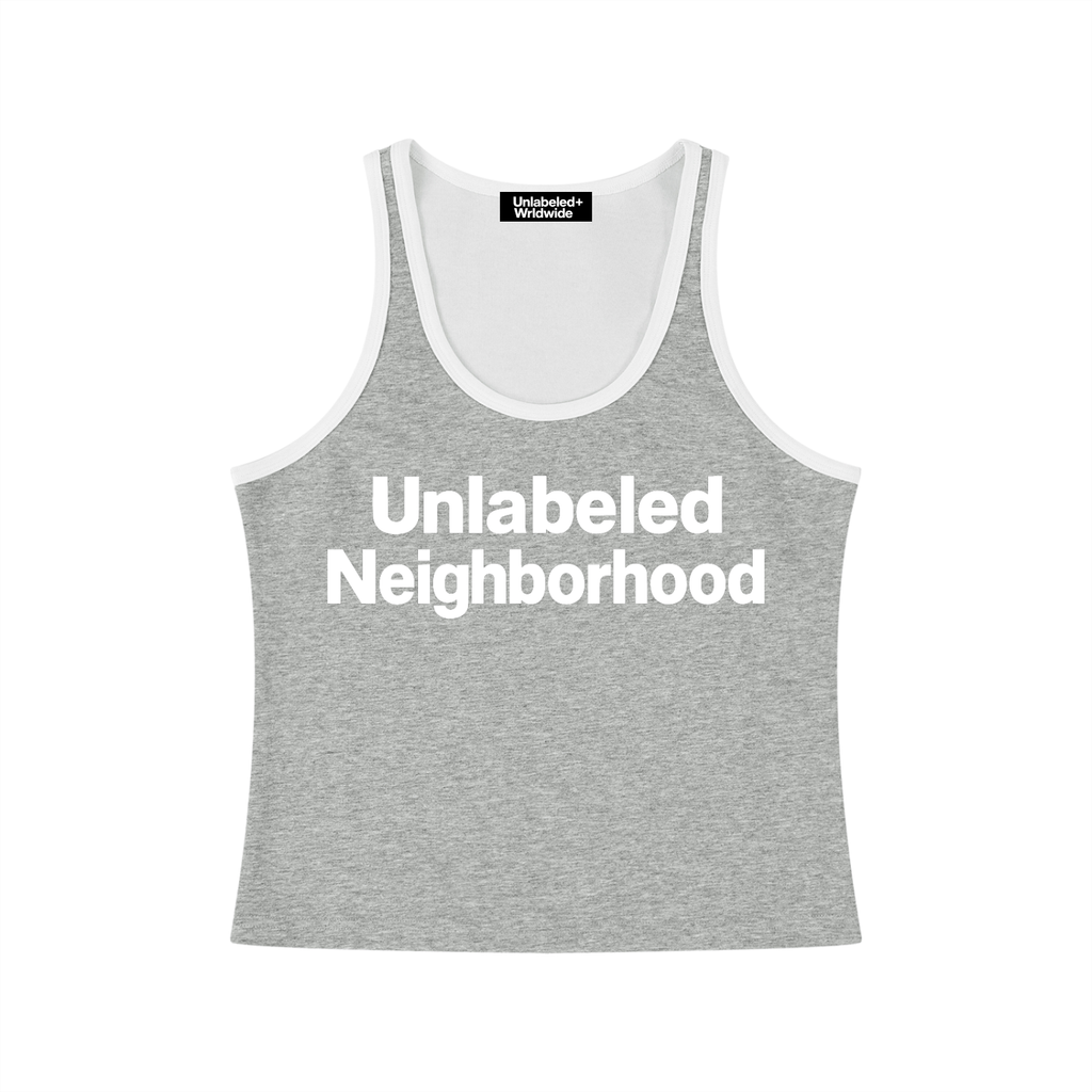 Women's Color Block Cropped Tank Top