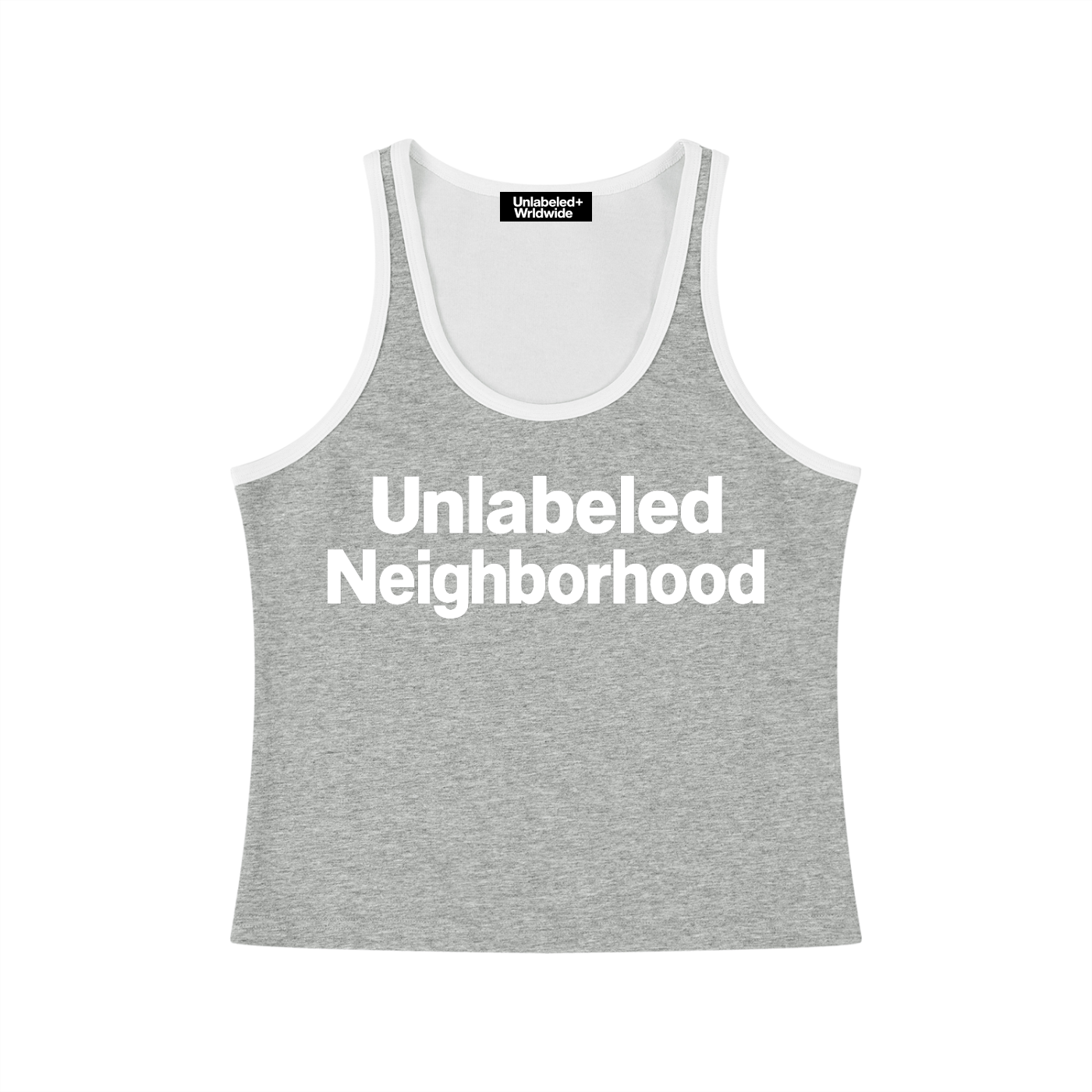 Women's Color Block Cropped Tank Top