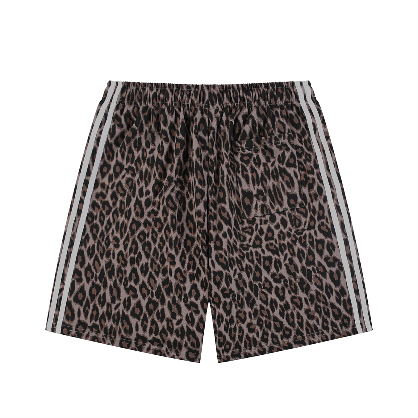 Unisex Heavyweight Leopard Logo Drawstring Shorts