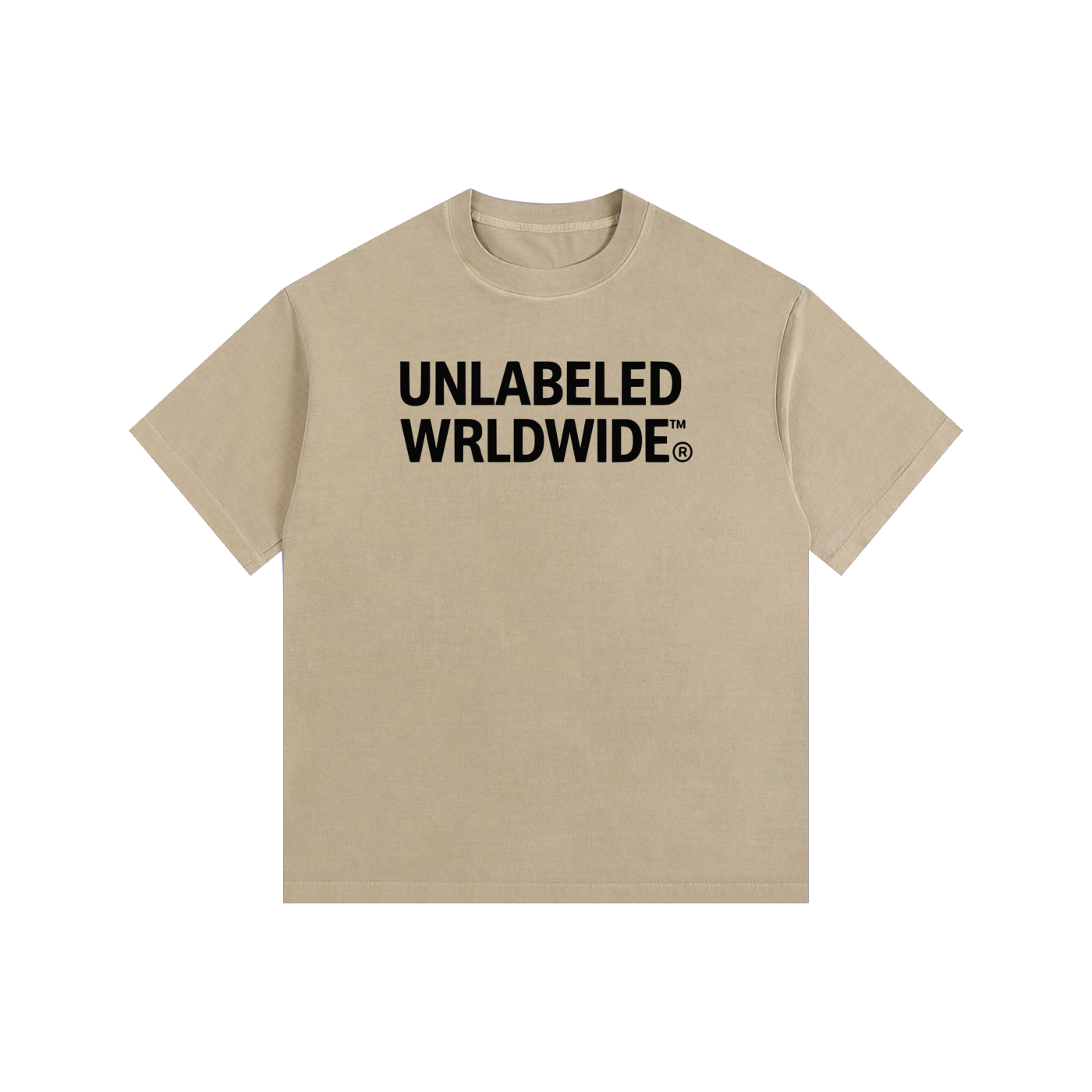Vintage Washed Oversized Cotton Logo T-Shirt