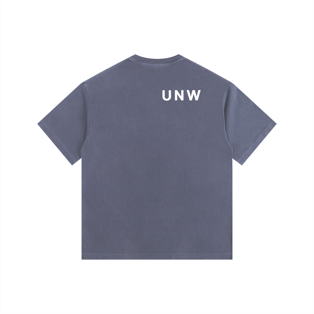 Vintage Washed Oversized Cotton Ambigram Logo T-Shirt