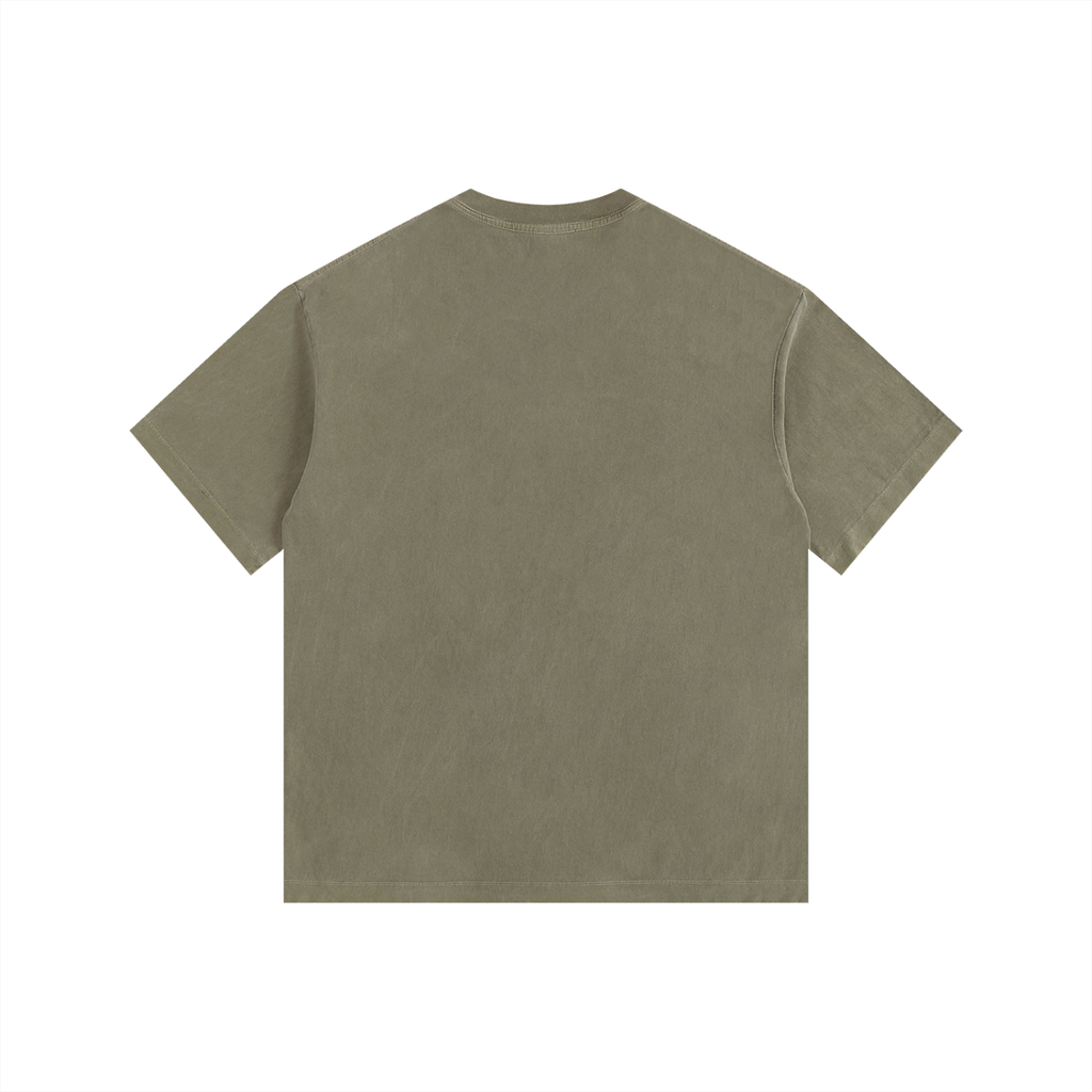 Vintage Washed Oversized Cotton Logo T-Shirt