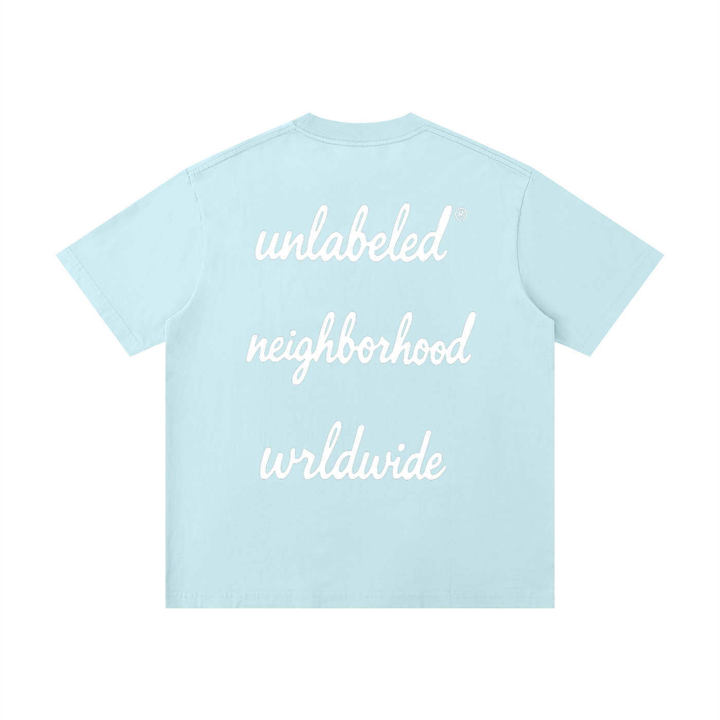 Unisex Loose Drop Shoulder Script LogoT-Shirt