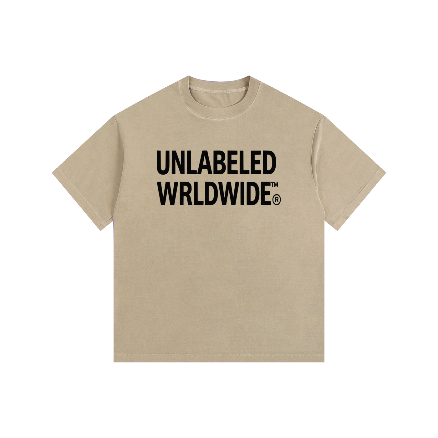 Vintage Washed Oversized Cotton Logo T-Shirt