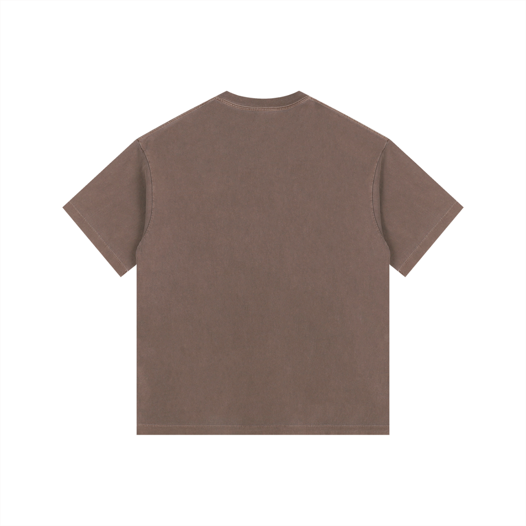 Vintage Washed Oversized Graphic Cotton T-Shirt