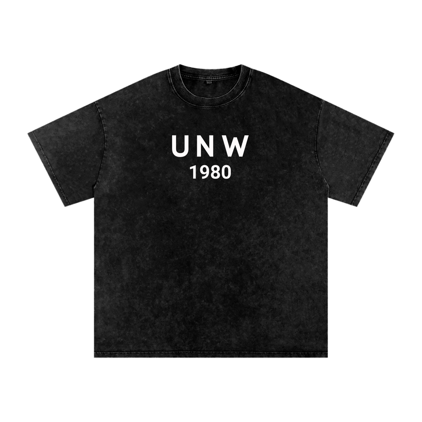 Snow Washed Oversized Cotton Block logo T-Shirt